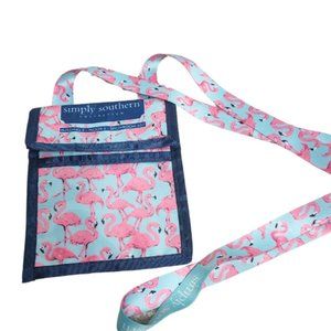 Simply Southern Flamingo Passport ID Badge Holder Lanyard
